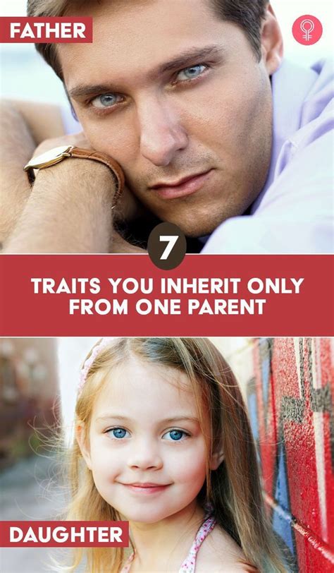 Disturbing trait you may inherit from your parents but are probably。